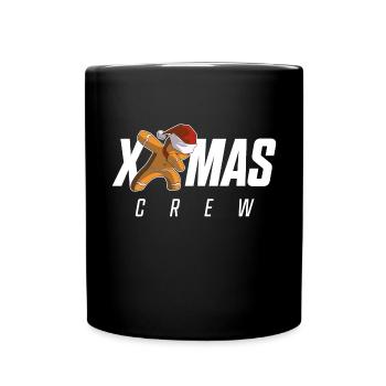 Lebkuchenmann Dab Crew Weihnachten - Tasse einfarbig - Schwarz - Vorne