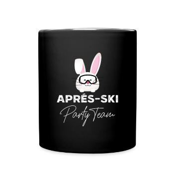 apres ski party équipe lapin - Mug uni - noir - Devant