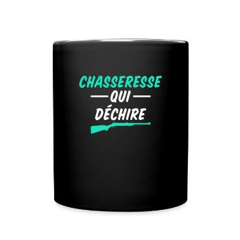 Chasseresse Qui Déchire - Mug uni - noir - Devant