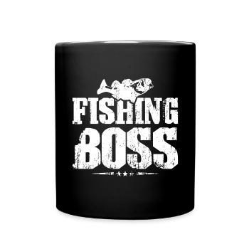 Patron de pêche pêcheur patron - Mug uni - noir - Devant