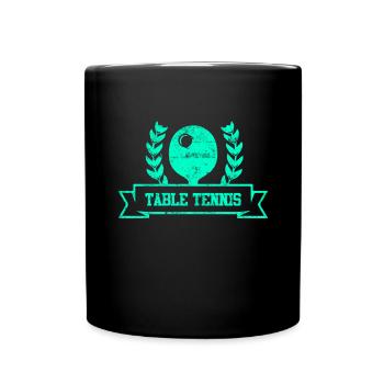 Symbole de tennis de table - Mug uni - noir - Devant