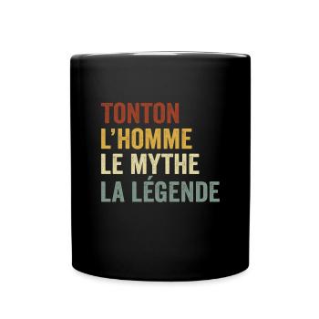 Tonton l'homme le mythe la légende T-Shirt - Mug uni - noir - Devant