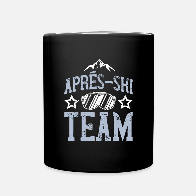 apres ski team skibrille - Tasse einfarbig - Schwarz