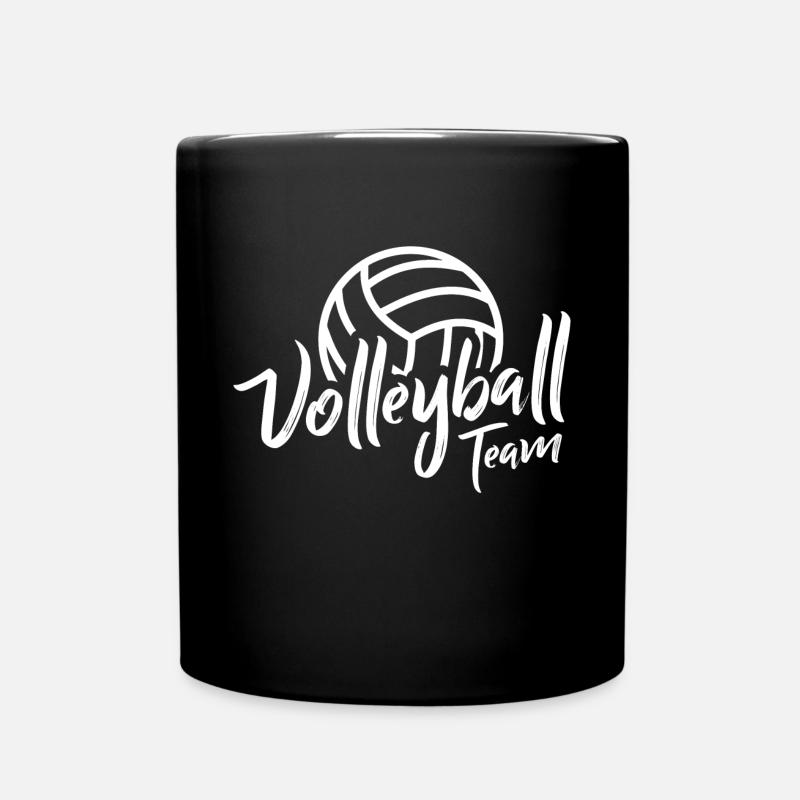 Volleyball team - Tasse einfarbig - Schwarz