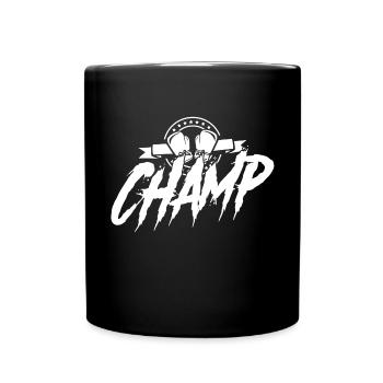 boxen sport sieger - Tasse einfarbig - Schwarz - Vorne