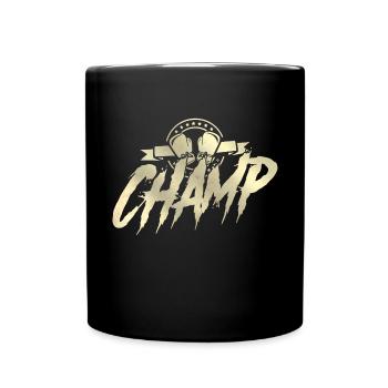 boxen sport sieger - Tasse einfarbig - Schwarz - Vorne