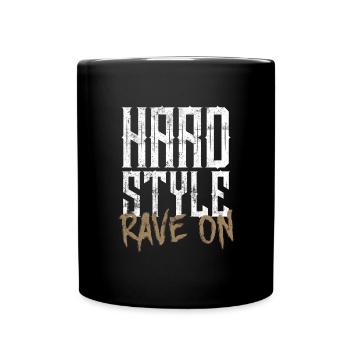 Musique rave hardstyle - Mug uni - noir - Devant