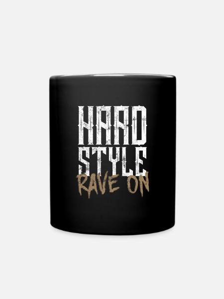 Hardstyle Rave Musik - Tasse einfarbig - Schwarz