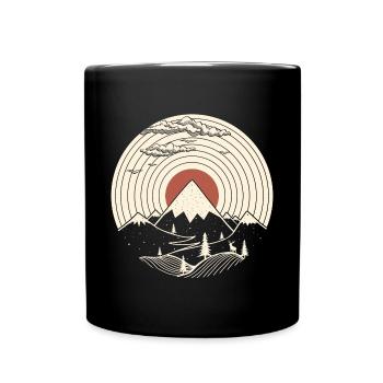MTN LP Vinyle Mountain Graphique - Mug uni - noir - Devant