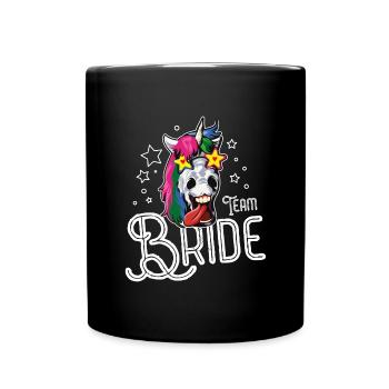 Équipe de licorne mariée - Mug uni - noir - Devant