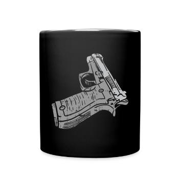 Arme de fusil pistolet arme à main - Mug uni - noir - Devant