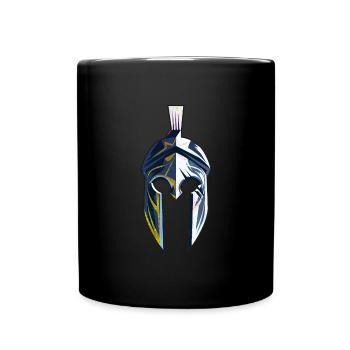 Spartaner helm - Tasse einfarbig - Schwarz - Vorne