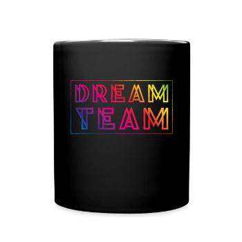 dream team coloré - Mug uni - noir - Devant