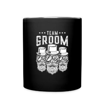 Hipster équipe de marié de partie de Bachelorette - Mug uni - noir - Devant