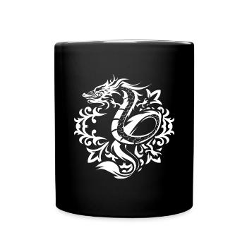 Dragon ornaments - Full Colour Mug - black - Front