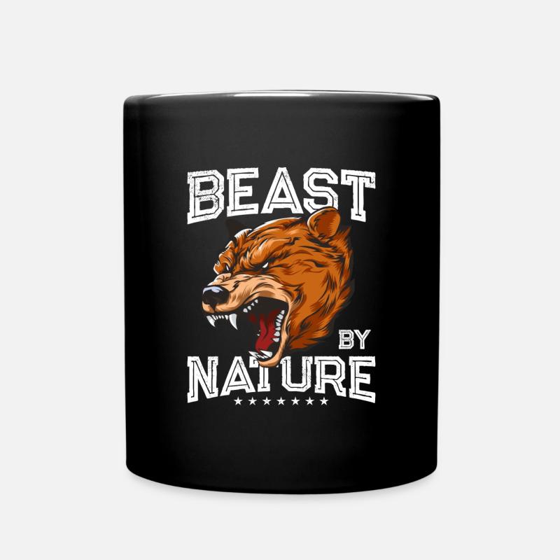 Ours grizzli - Mug uni - noir