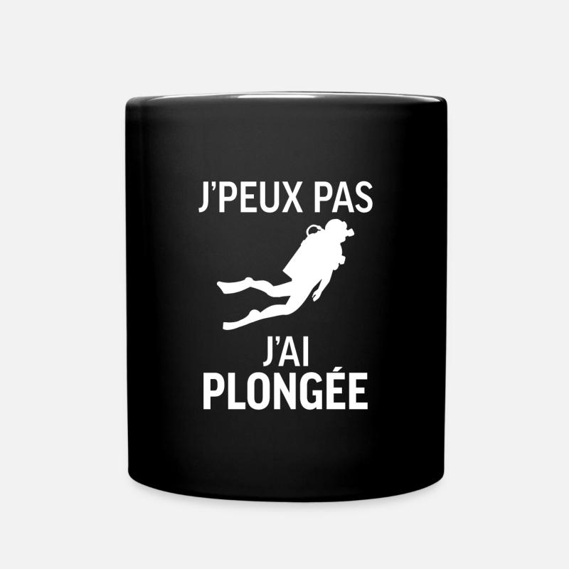 J'peux pas j'ai Plongée - Mug uni - noir