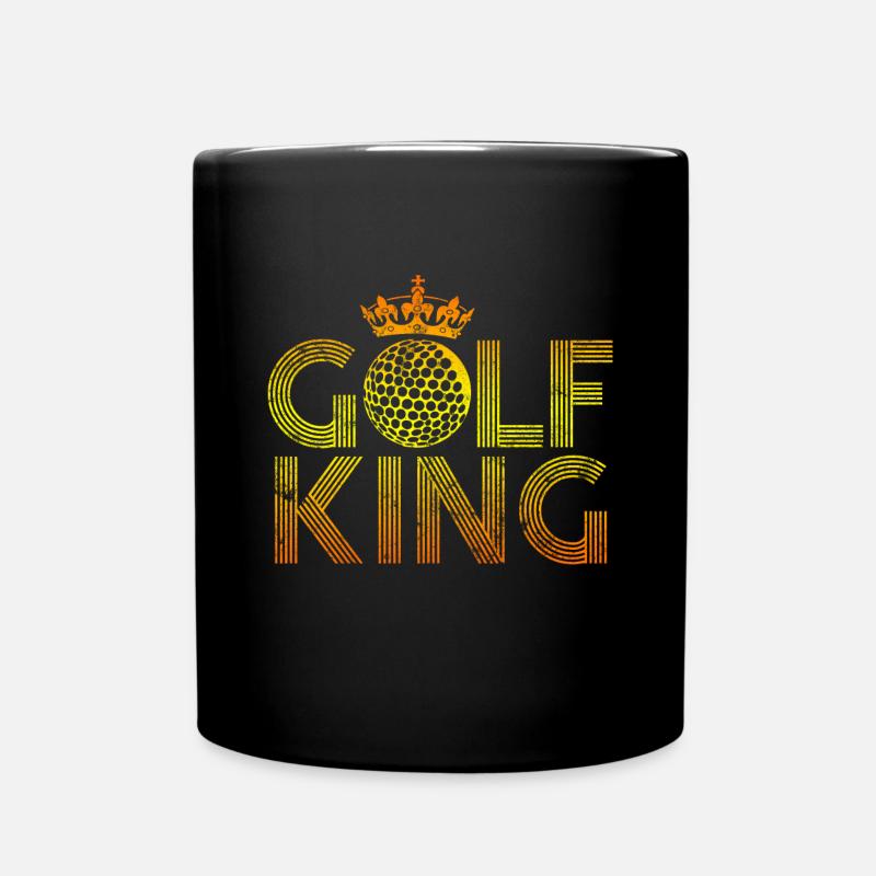 Golf King disant couronne - Mug uni - noir