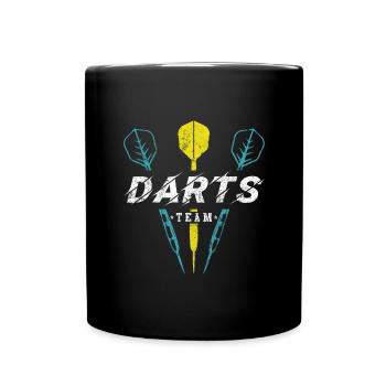 Darts Team Dart - Tasse einfarbig - Schwarz - Vorne