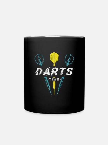Darts Team Dart - Tasse einfarbig - Schwarz