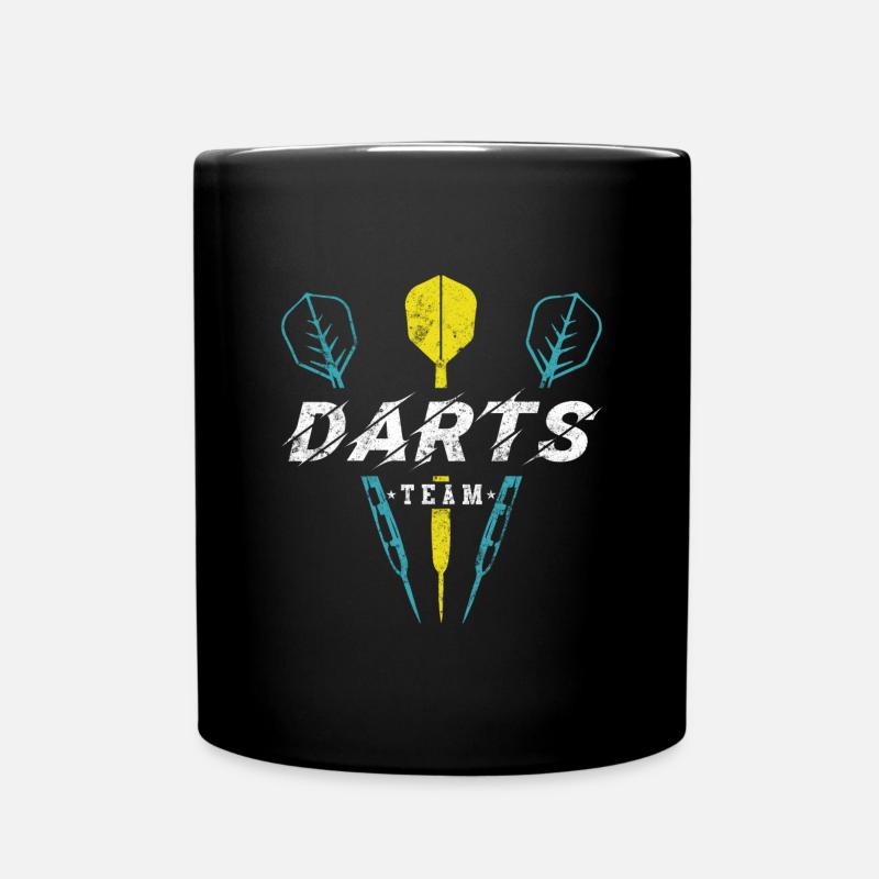 Darts Team Dart - Tasse einfarbig - Schwarz