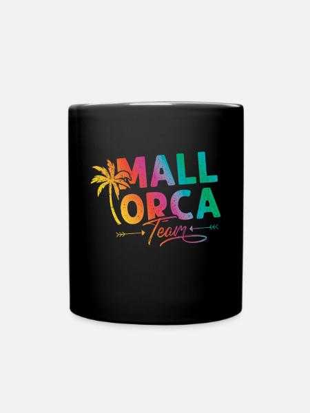 Mallorca Team Urlaub - Tasse einfarbig - Schwarz