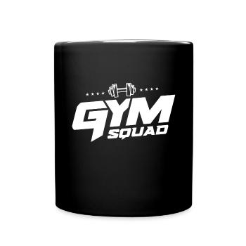 Gym Squad Team Fitness - Tasse einfarbig - Schwarz - Vorne