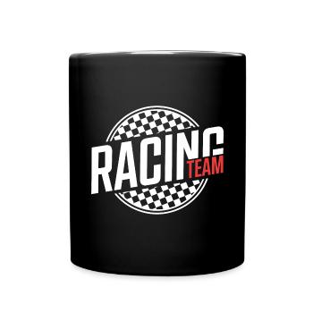 Coureur de l'équipe de course - Mug uni - noir - Devant
