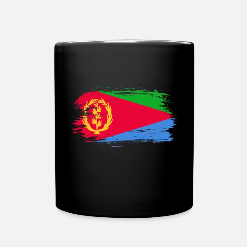 Drapeau Erythrée - Mug uni - noir