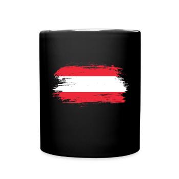 Austria Flag - Full Colour Mug - black - Front