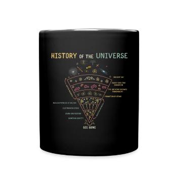 Geschichte des Universums Astrophysik - Tasse einfarbig - Schwarz - Vorne