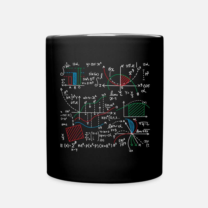 Amoureux des équations mathématiques maths - Mug uni - noir