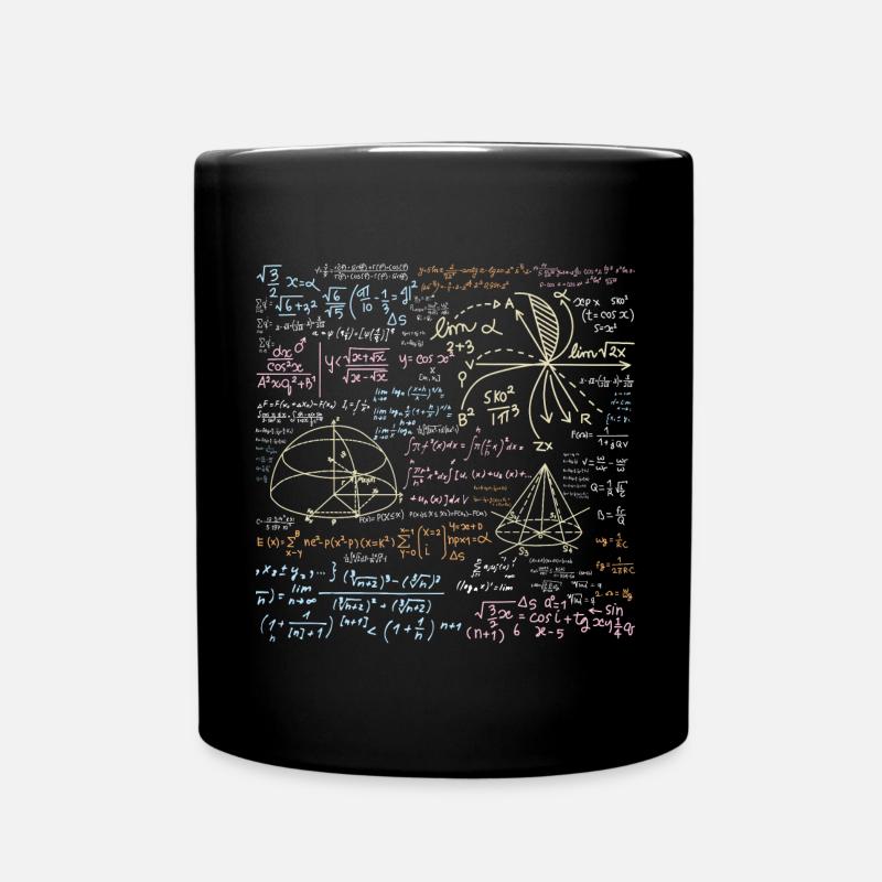 Lustige Mathematik-Problemlösung - Tasse einfarbig - Schwarz