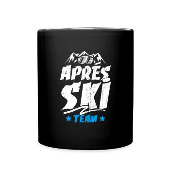Après-ski saying team mountains - Full Colour Mug - black - Front