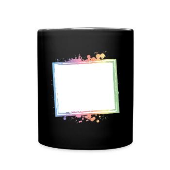 Frame Outline Colorful Leer - Full Colour Mug - black - Front