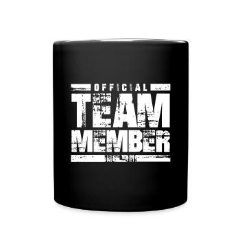 Membre de l’équipe Officiel - Mug uni - noir - Devant