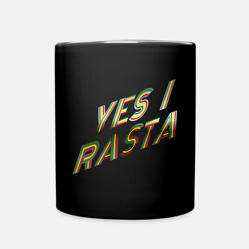 Rasta - Tasse einfarbig - Schwarz