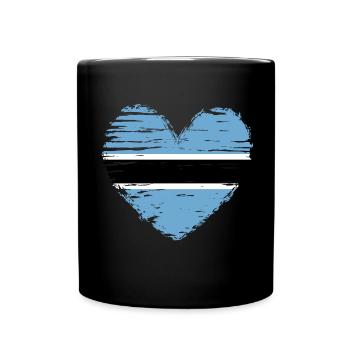 Drapeau drapeau du Botswana - Mug uni - noir - Devant
