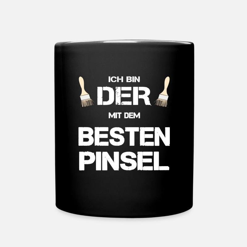 Anstreicher Maler bester Pinsel Geschenk lustig - Tasse einfarbig - Schwarz