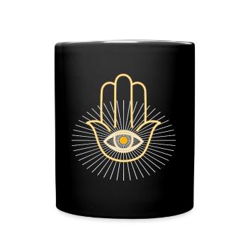 Main de Goa - Mug uni - noir - Devant