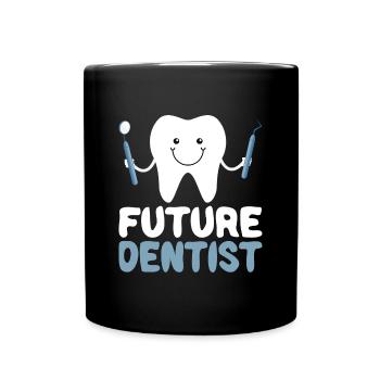 Future Job Dentist Junior Dentist Baby Boy - Full Colour Mug - black - Front