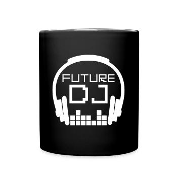 Future DJ Disc Jockey Baby Boys Kids - Full Colour Mug - black - Front