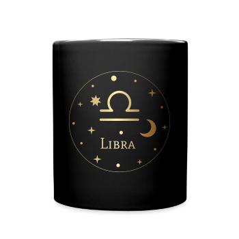 Balance - Balance - Signe du zodiaque - Horoscope - Mug uni - noir - Devant