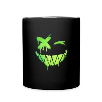 Anime Face - Full Colour Mug - black - Front