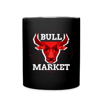 Bullenmarkt Krypto Chart Kryptowährung Hodler - Tasse einfarbig - Schwarz - Vorne