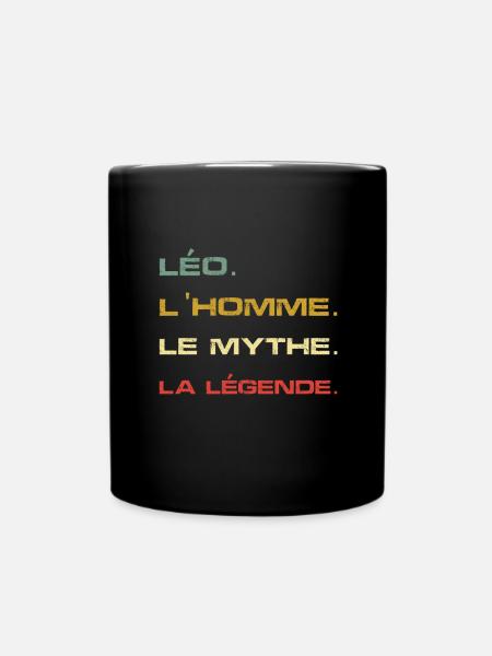 Léo, l'homme, le mythe et la légende - Mug uni - noir