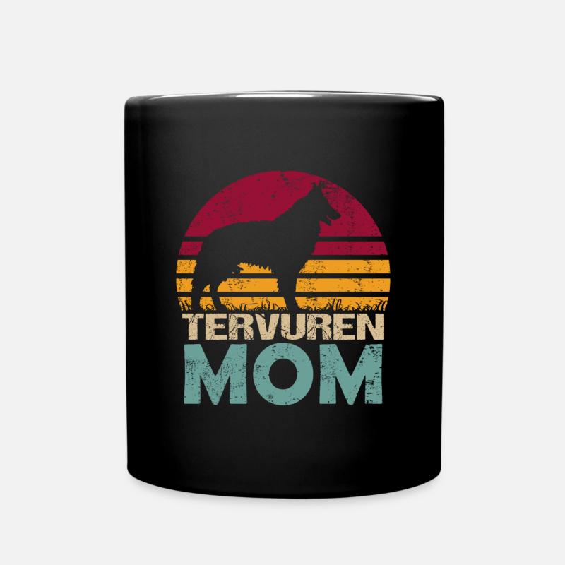 Berger belge Tervuren Dog Mom - Mug uni - noir