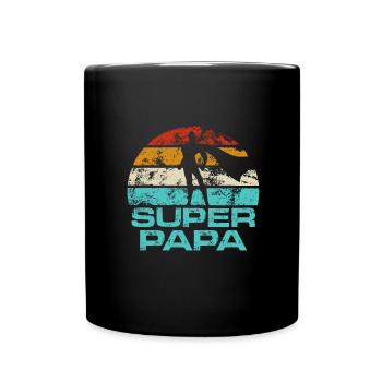 Tolles Vatertagsgeschenk für Papa - Tasse einfarbig - Schwarz - Vorne