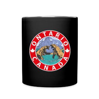 Ontario - Tasse einfarbig - Schwarz - Vorne