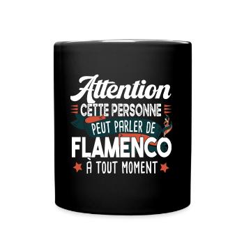 Flamenco Danse Espagne Espagnol Cadeau Humour - Mug uni - noir - Devant